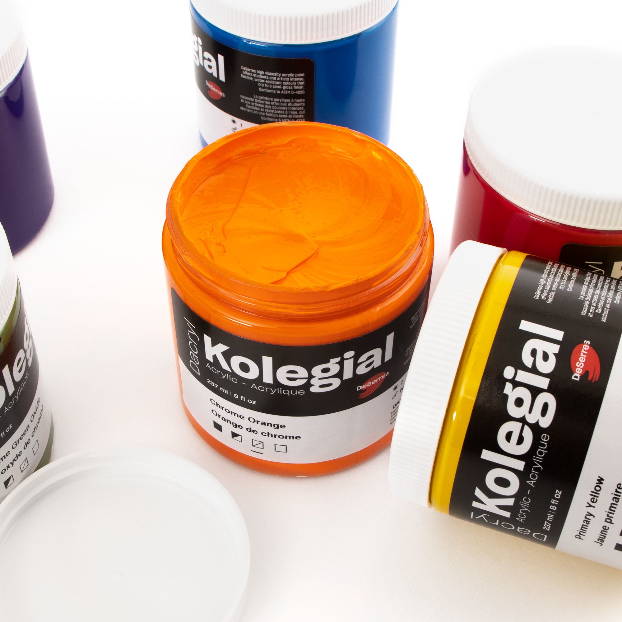 Dacryl Kolegial Acrylic: High - Viscosity Primary Cyan - A Stunning Painting Choice