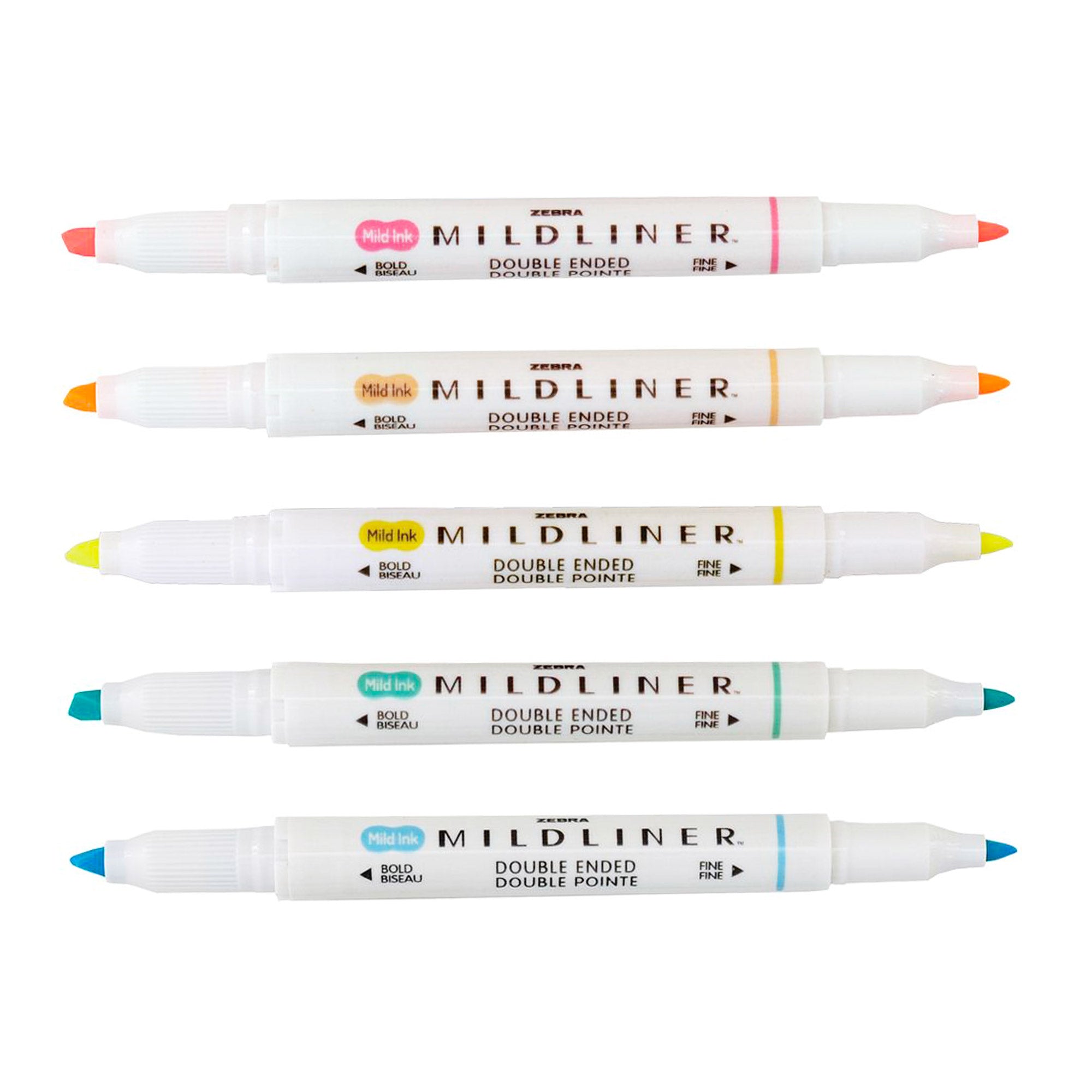 5-Pack Fluorescent Mildliner Creative Markers - Unleash Your Creativity!