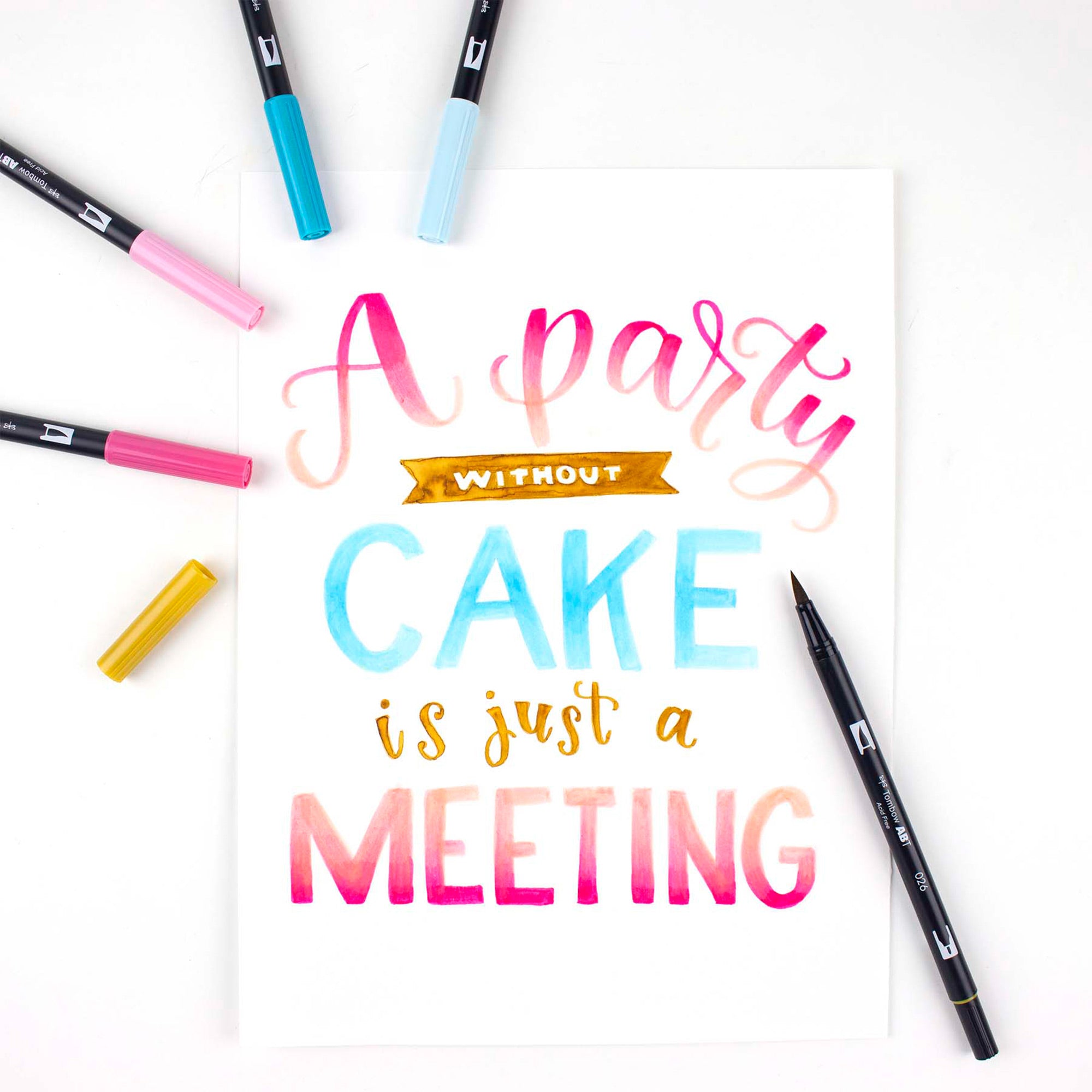10-Pack Tombow Dual Brush Pens - Ideal for Celebrations!