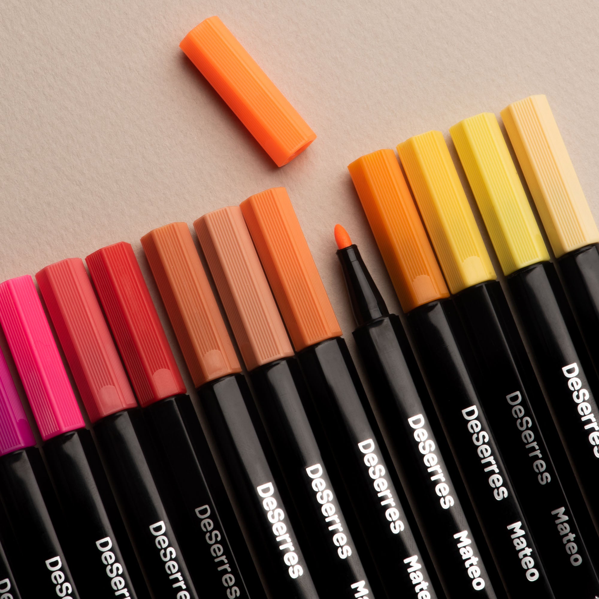 Mateo Medium-Tip Markers Set - 48 Assorted Colors
