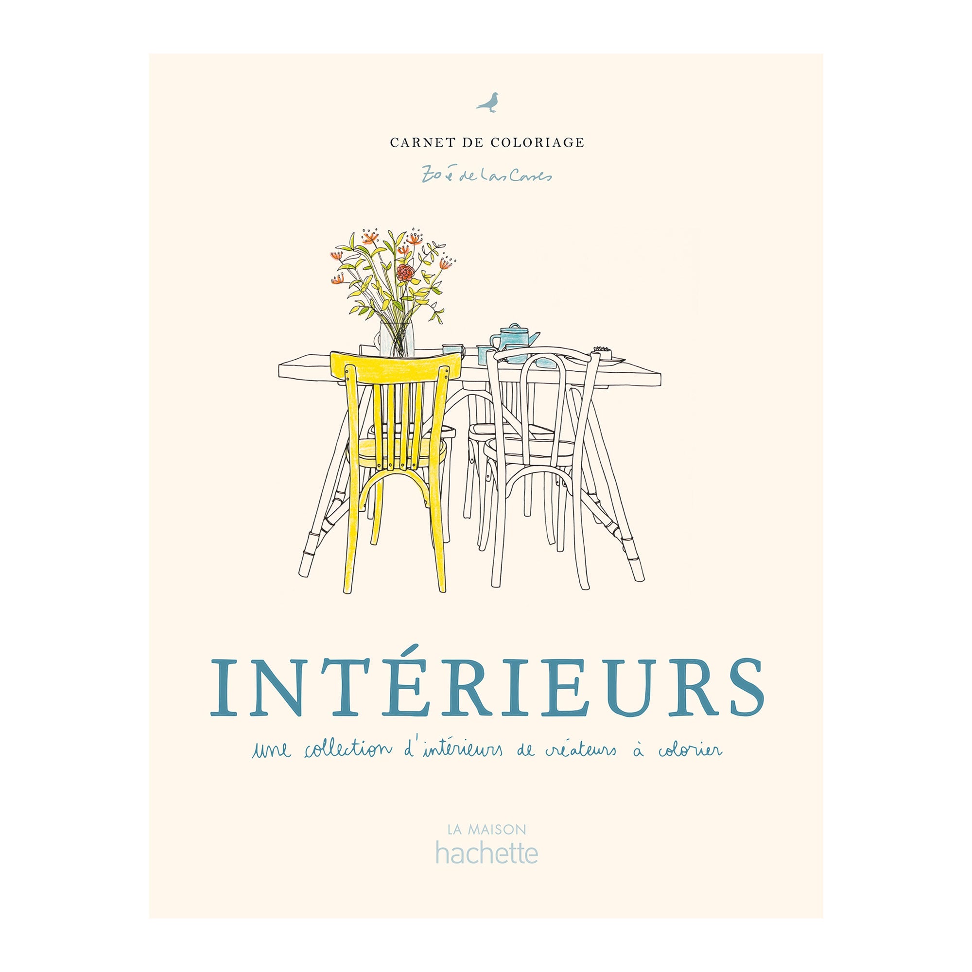 French Edition Coloring Book: Stunning Interiors