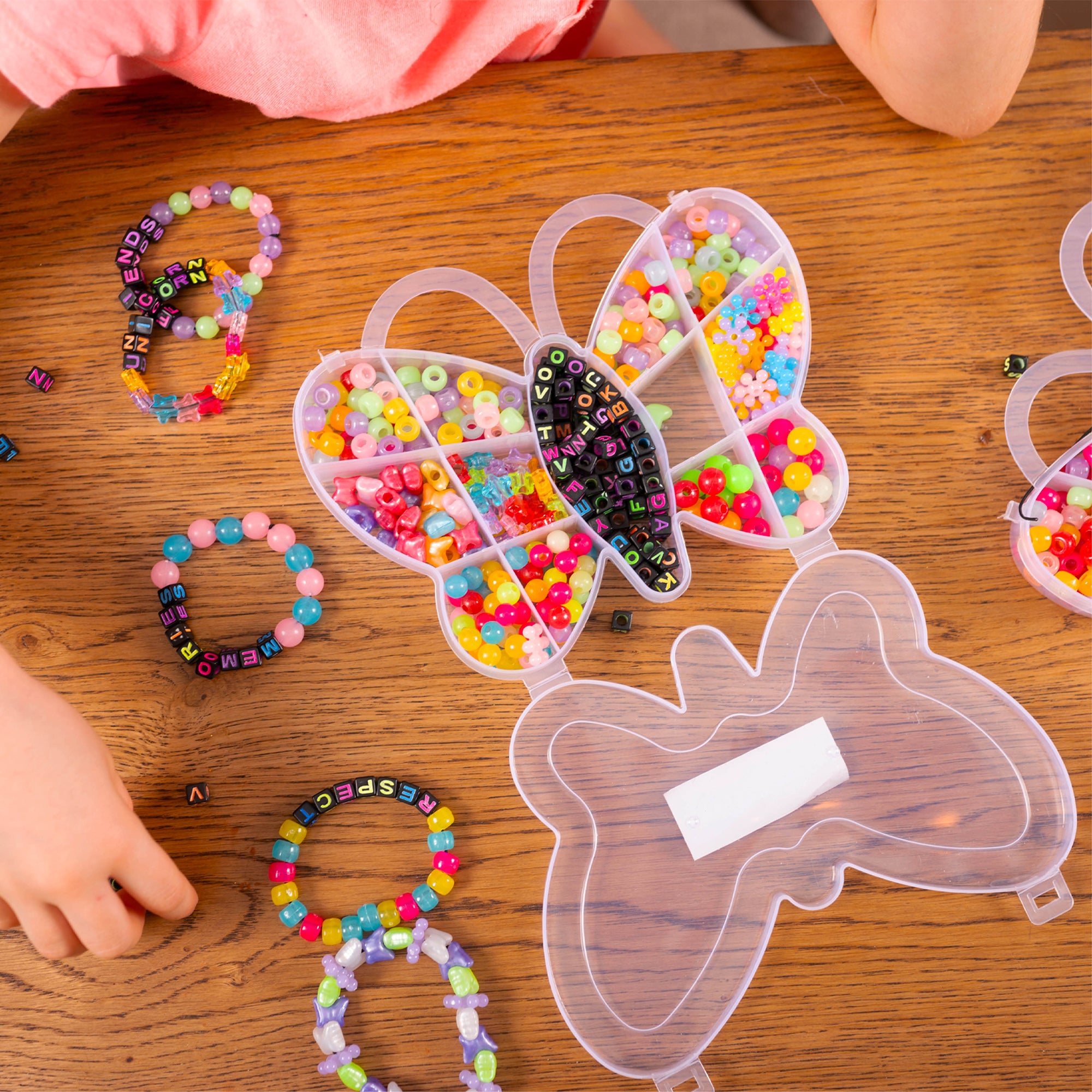 400-Piece Neon Glow-in-the-Dark Bead Set - Unleash Creativity!