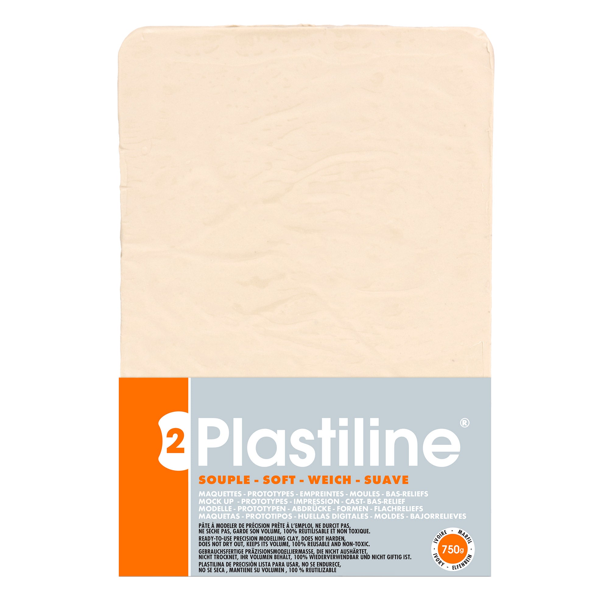 50 Hardness Plastiline - Stunning Light Grey