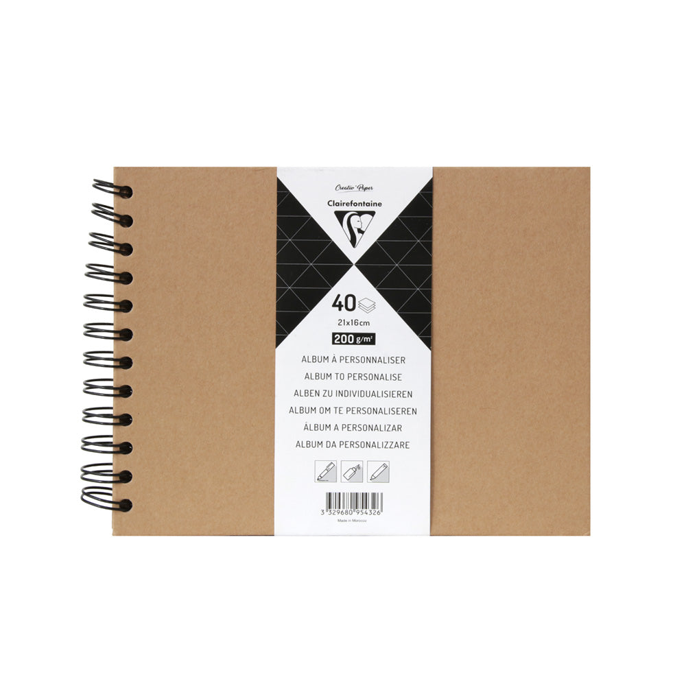 Personalizable 21 x 16 cm Kraft Album - Unleash Your Creativity!