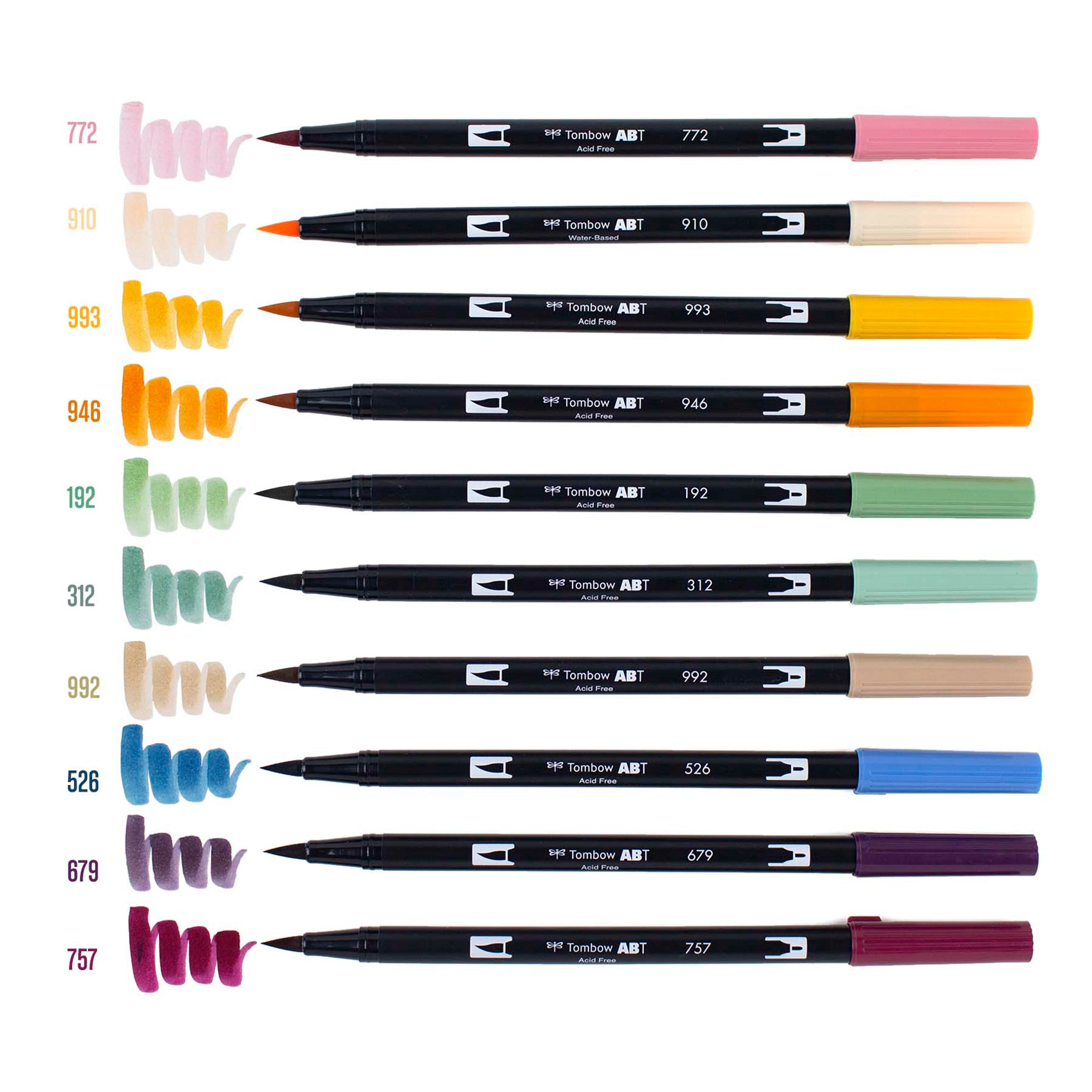 Tombow 10-Pack Dual Brush Pens - Cottage Collection: Unleash Your Creativity!