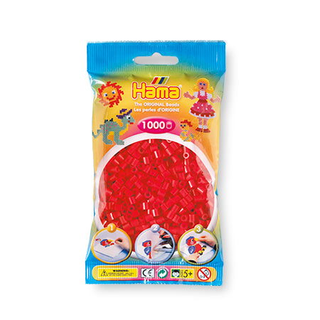 Hama Red Midi Beads - 1000-Piece Pack