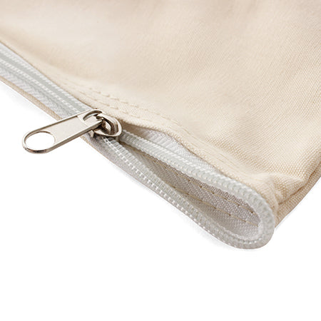 Charming Cream Canvas Pouch