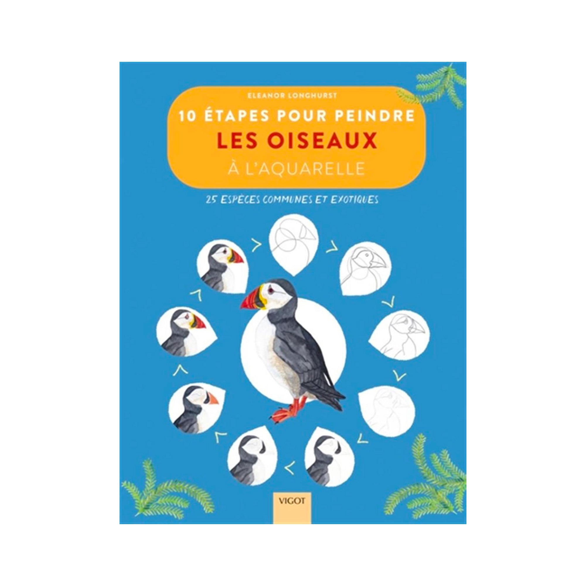 10-step Bird Drawing Tapes - French Edition